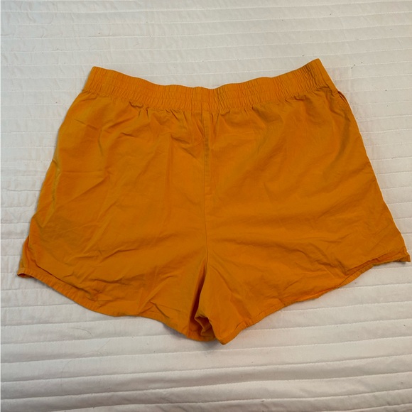 Aritzia Babaton Orange Cotton Pull On Shorts - Picture 2 of 3